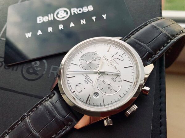 Bell & Ross Vintage BR 126 Officer Silver Chronograph