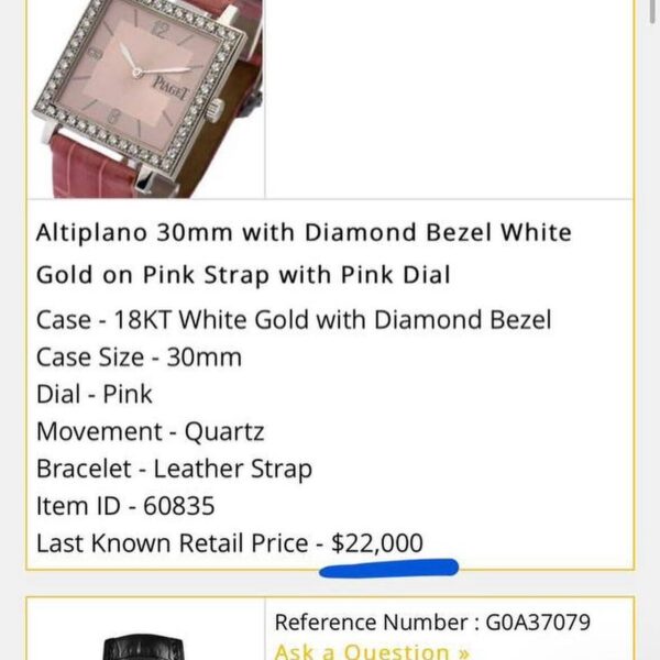 Piaget Altiplano White Gold Diamonds
