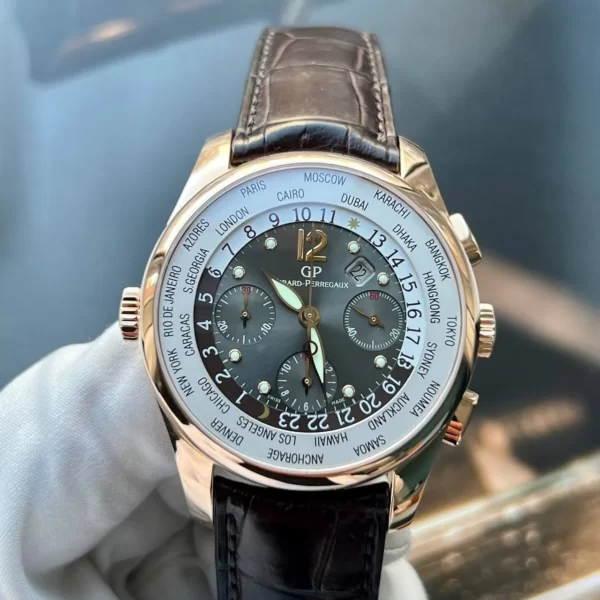 Girard-Perregaux World Time Chronograph Rose Gold