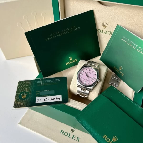 Rolex 126000 Oyster Perpetual 36 Candy Pink Dial