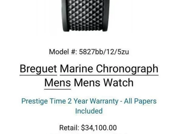 Breguet Marine Chronograph White Gold
