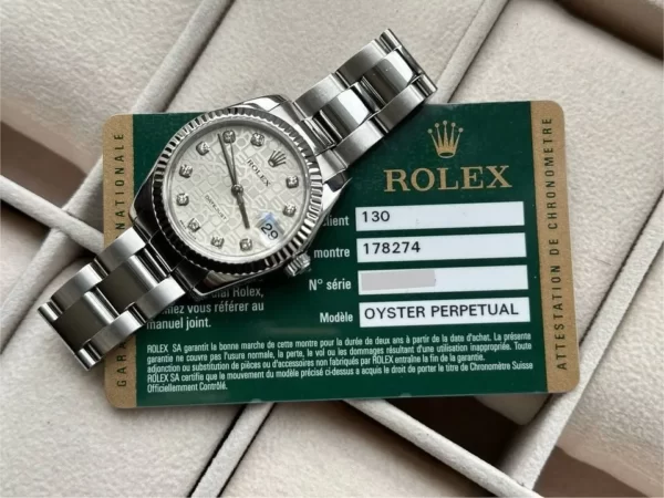 Rolex Datejust 31 Gold/Steel Diamond Dial