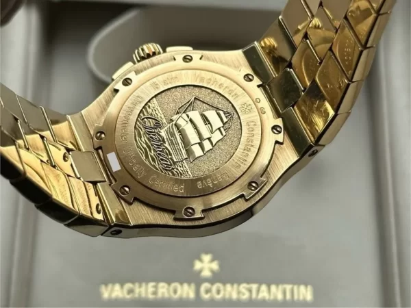 Vacheron Constantin Overseas 18k Yellow Gold Blue Dial