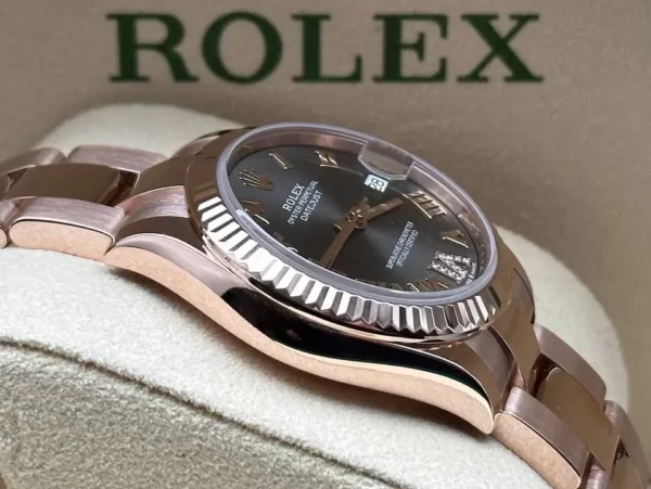 Rolex Datejust 31 Everose Gold Rhodium Roman Dial