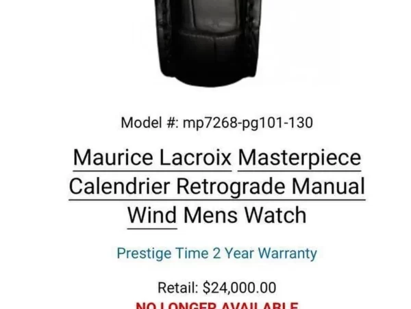 Maurice Lacroix Masterpiece Calendrier Retrograde Rose Gold Limited Edition
