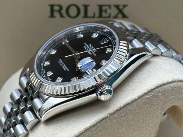Rolex Datejust 41 Gold/Steel Black Diamond Dial
