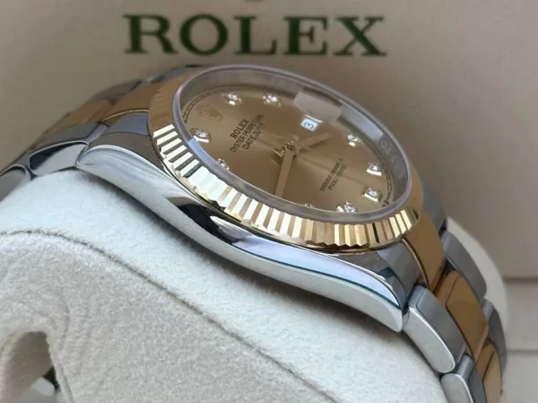 Rolex Datejust 36 Gold/Steel Champagne Diamond Dial