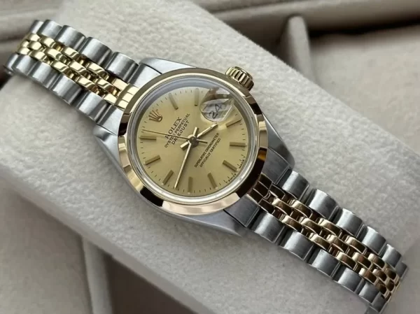 Rolex Lady-Datejust Gold/Steel Champagne Dial;