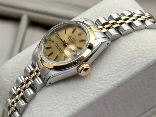 Rolex Lady-Datejust Gold/Steel Champagne Dial;